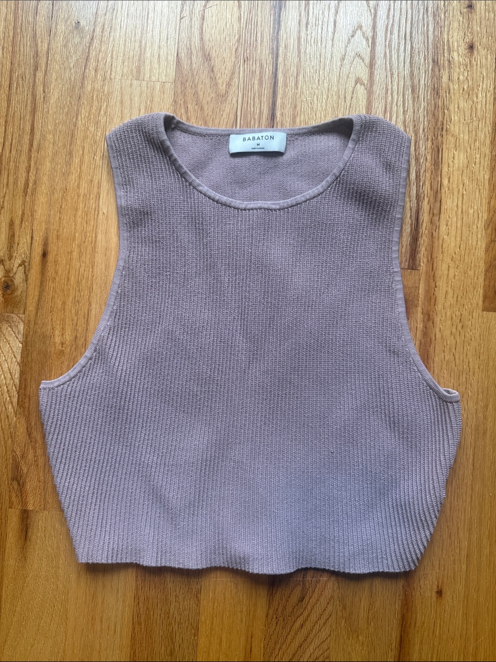 Aritzia Babaton Ribbed Cropped Tank Top